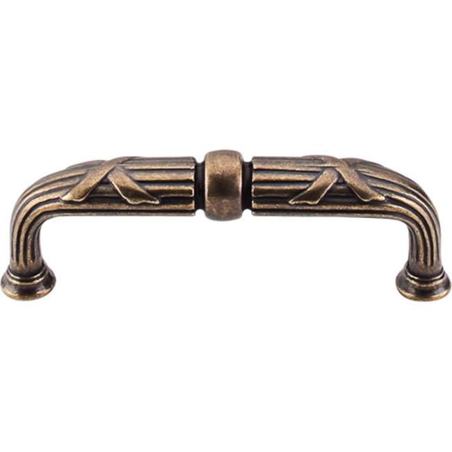 Top Knobs Ribbon and Reed D Pull 3 3/4 Inch (c-c) German Bronze