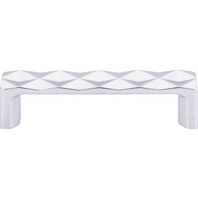 Top Knobs Quilted Pull 3 3/4 Inch (c-c) Polished Chrome