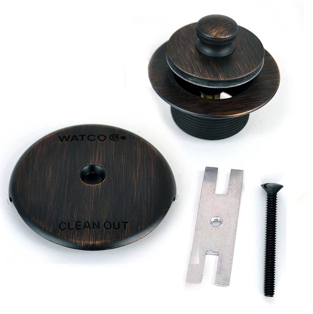 Watco Manufacturing Push Pull Trim Kit 1.625-16 X 1.25 Body Rubbed Bronze Carded