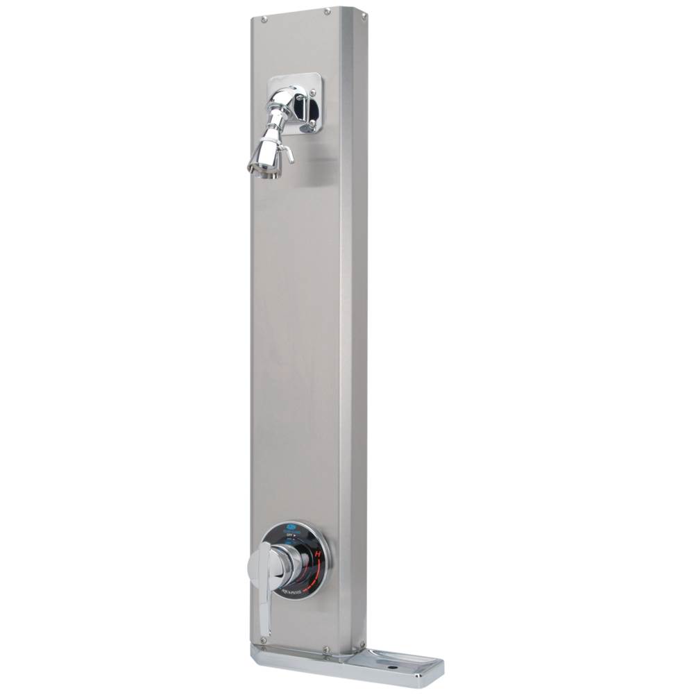 Zurn Industries Aqua-Panel® Institutional Stainless Steel Shower Unit, Cop/ Tubing, 2.5 gpm Adjustable Spray, Vandal-Proof Screws