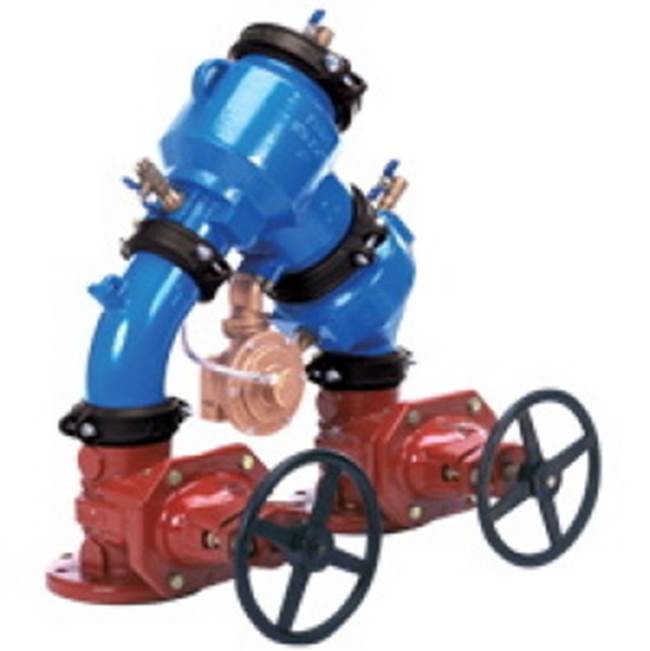 Zurn Industries Reduced Pressure Principle Assy, Lead-Free, Vertical, Grooved NRS x Grooved NRS, Less Gate Valves