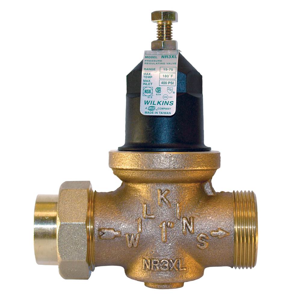 Zurn Industries 1/2'' NR3XL Pressure Reducing Valve with high range 15 psi -150 psi, sealed cage and 2 integral FNPT connection (no union)