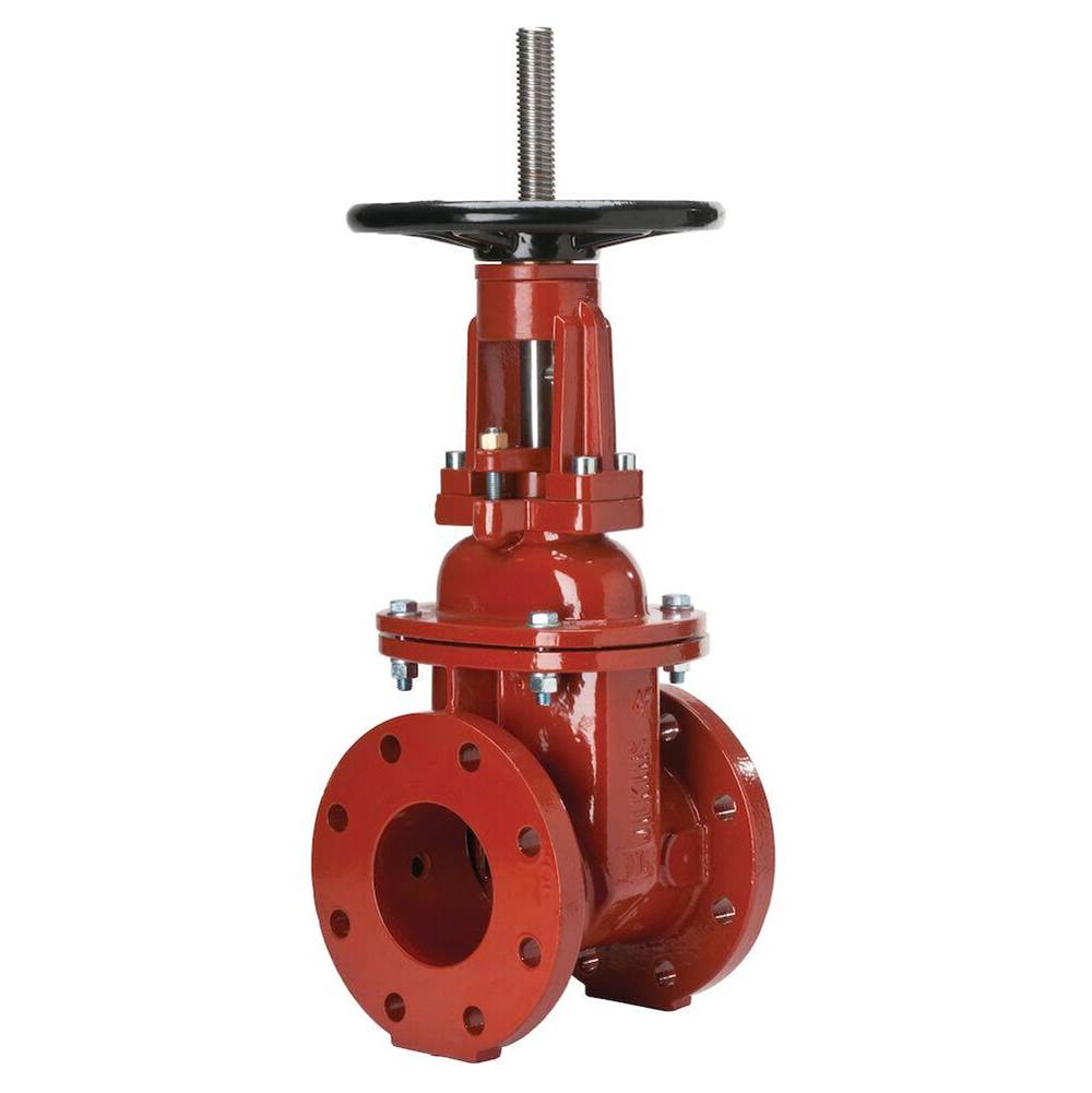 Zurn Industries 6'' 48 OSandY Gate Valve with grooved x flanged end connections